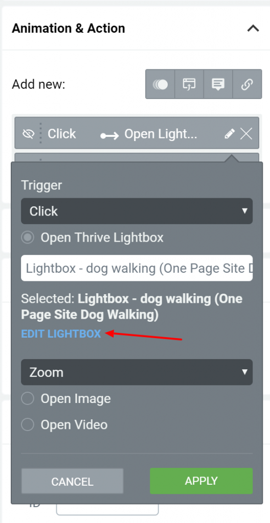 dog walking edit lightbox
