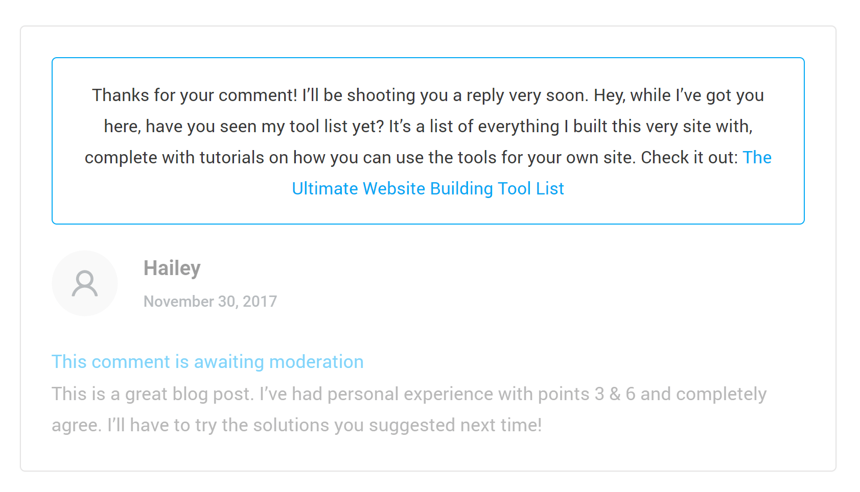 Affiliate Links use affiliate links in Comments
