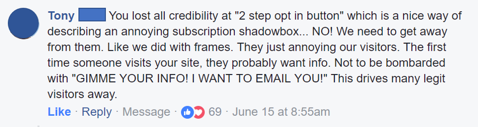 Fb comment