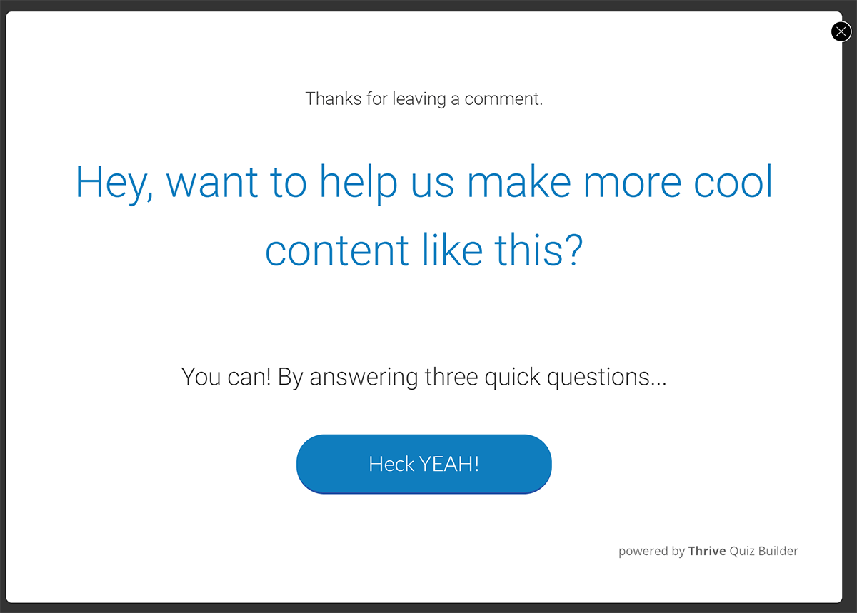 Quiz Lightbox Quiz Lightbox