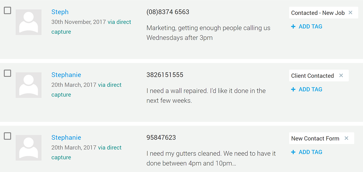 Thrive Ovation as a CRM System Thrive Ovation backend