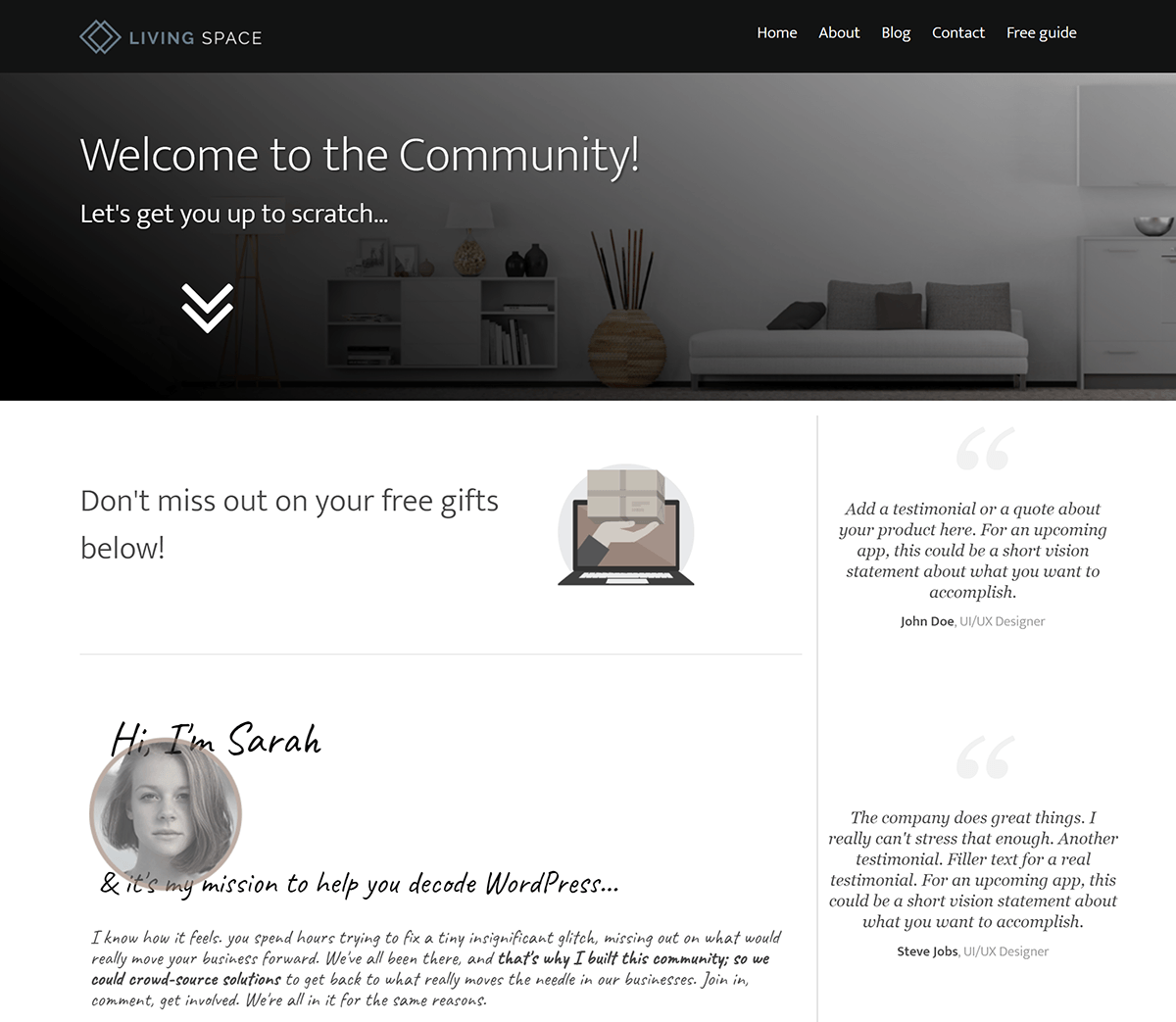 Redirect to a welcome page commenters redirected to a welcome page