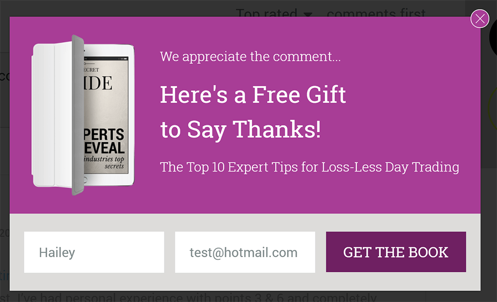 thanks for commenting lightbox thanks for commenting lightbox