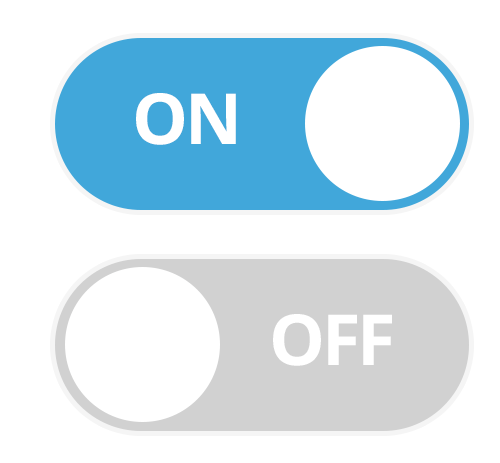 Flat design switch Switch UI element in the flat design style