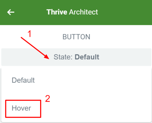 Hover state Thrive Architect Hover state Thrive Architect