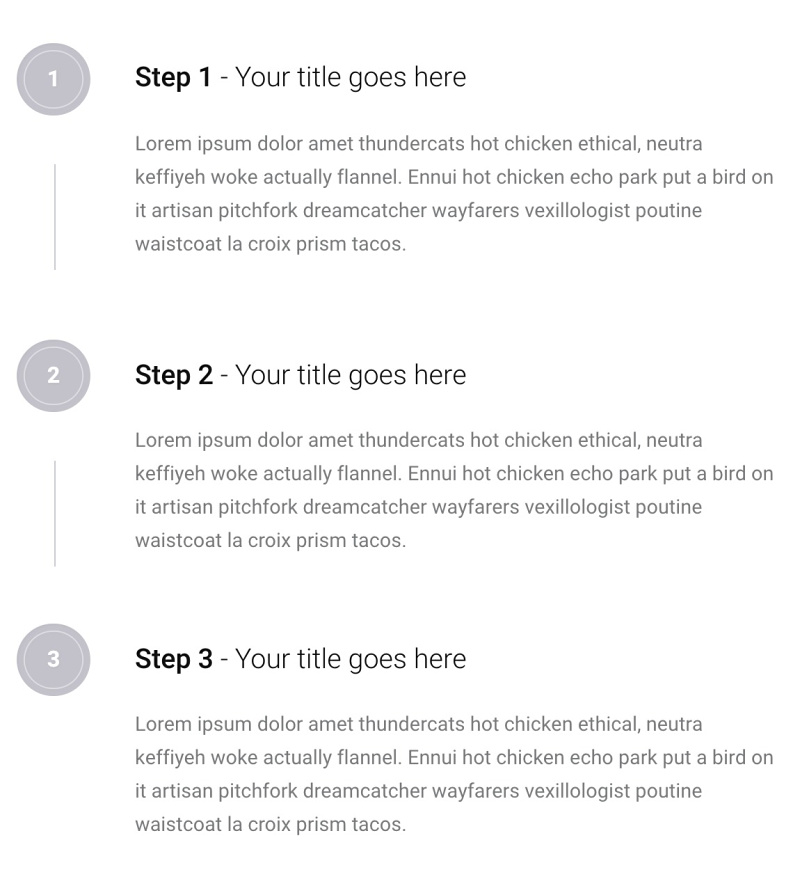 Simple step by step layout kraked