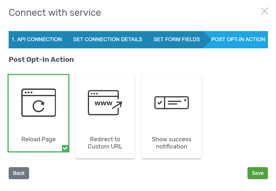 Connect with service Connect with service