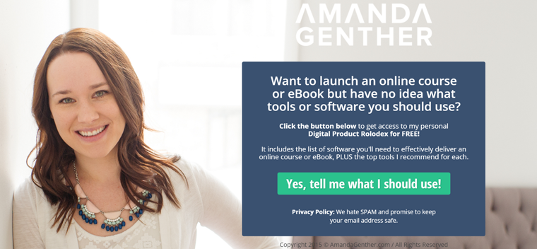 Creating a landing page after defining the building blocks Creating a landing page after defining the building blocks