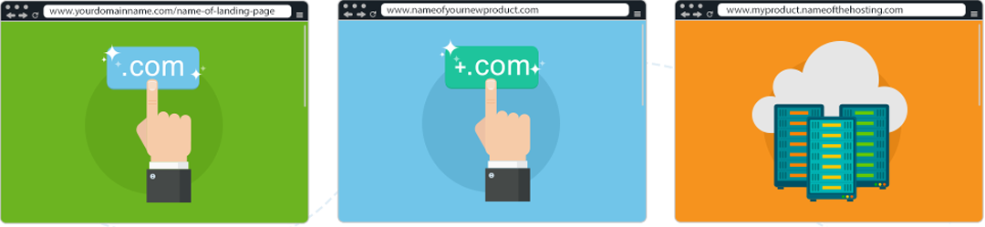 Landing page hosting options Landing page hosting options