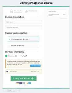 Thrive Cart Hosted Checkout