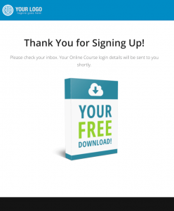 Thrive Cart Thank You Page