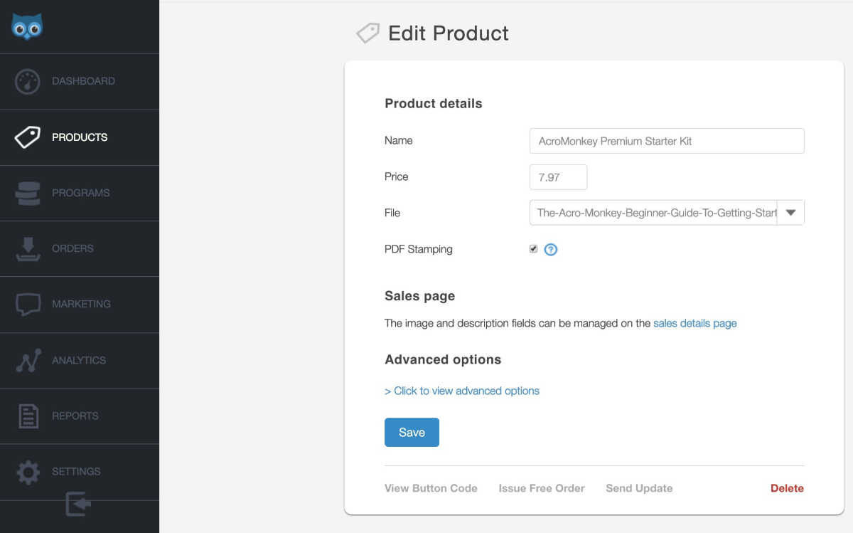 SendOwl-product-setup-kraked