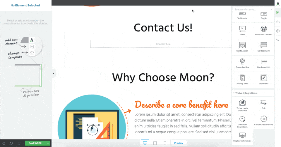 Contact Form Drag Drop