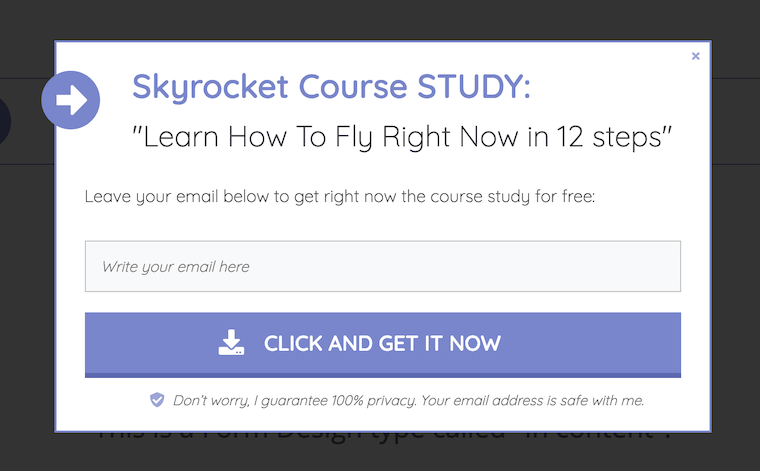 Content Upgrade Popup