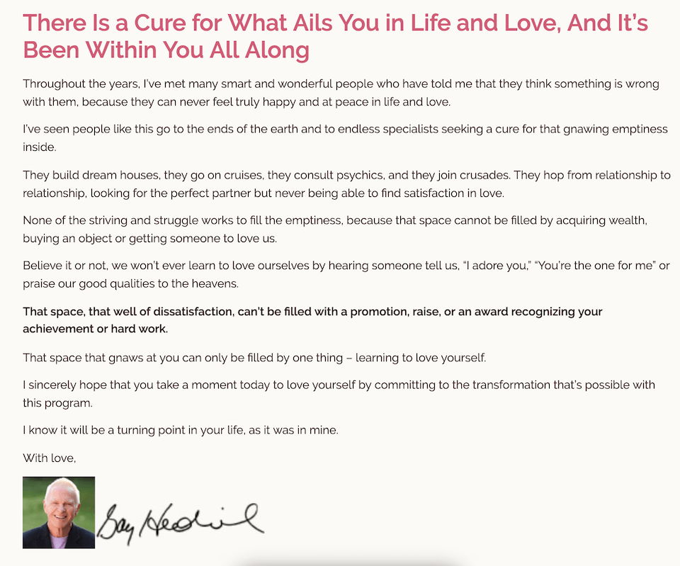 Harmony personal note