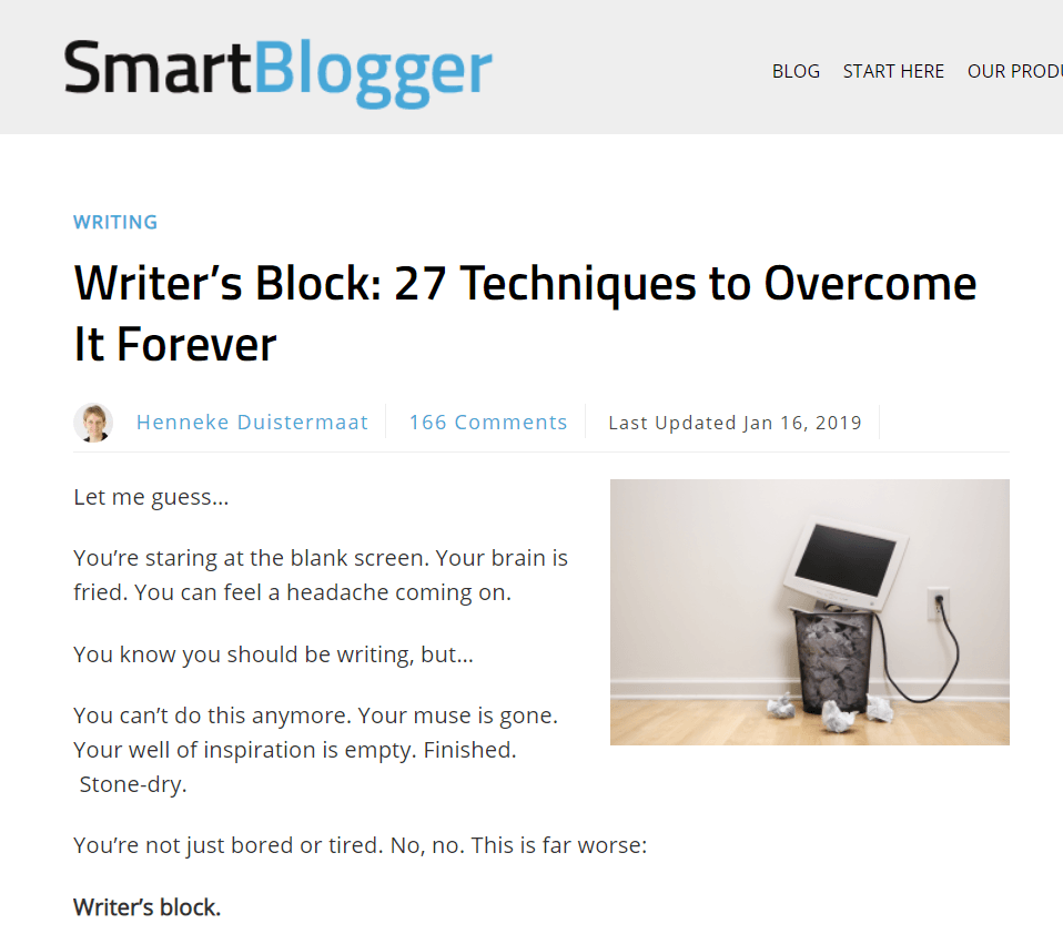 List Post Example on SmartBlogger smartblogger list post