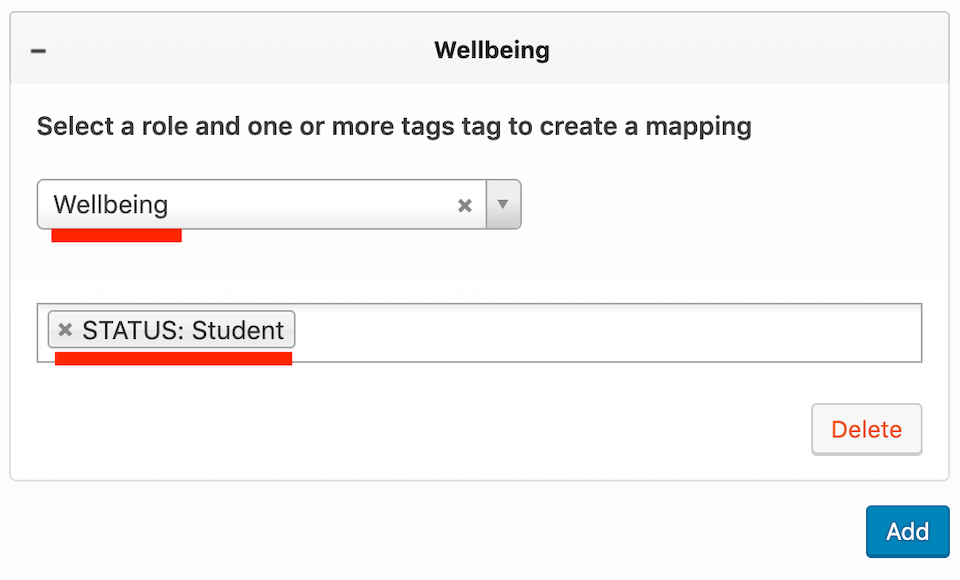 Assign Role to Tags