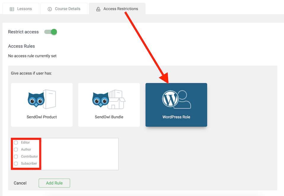 WP Access Roles