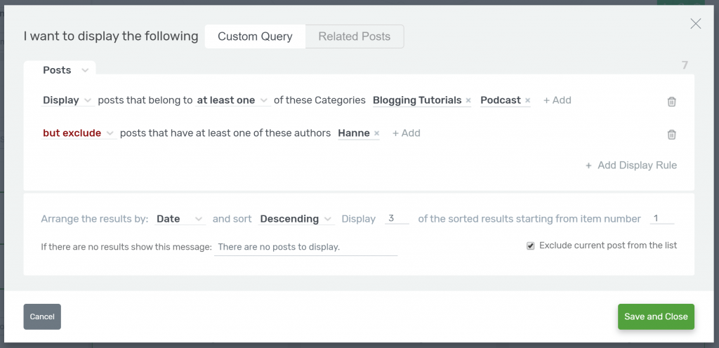 Post Grid filter options (1) Post Grid filter options