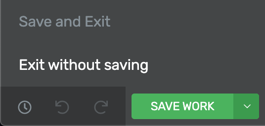 Exit without saving