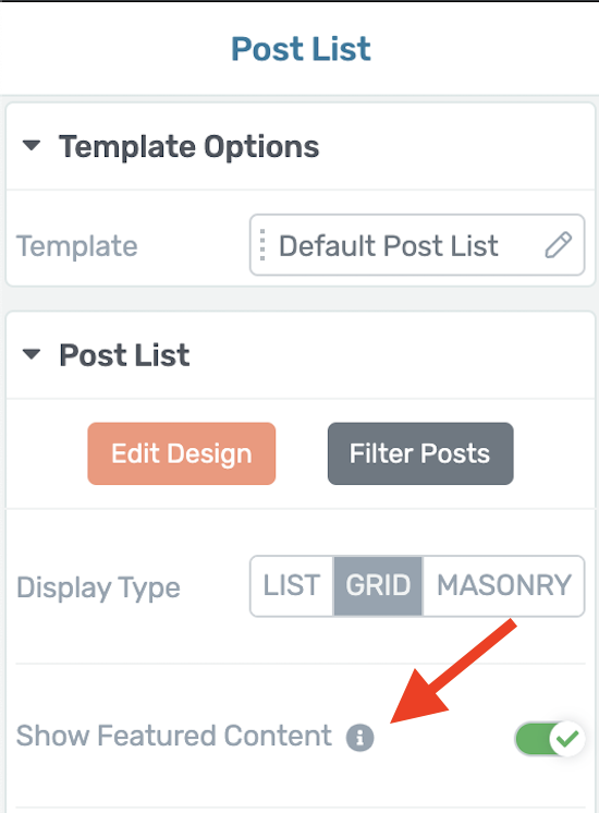 Featured Content Toggle