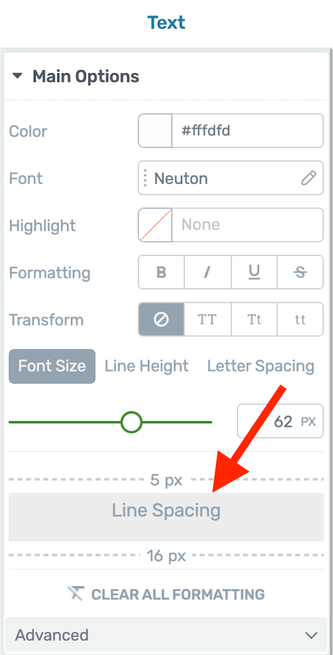 Line Spacing