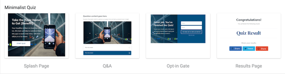 Minimal Quiz Template