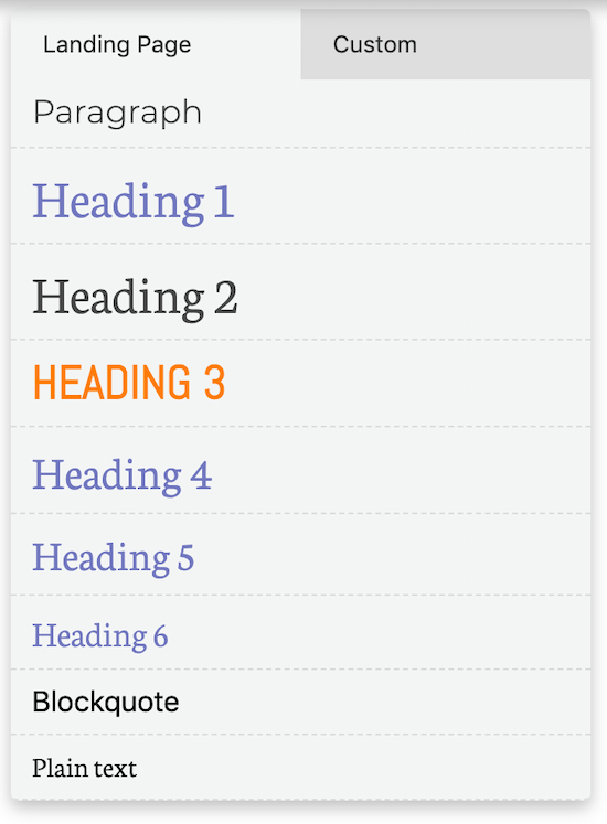 Typography with orange