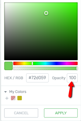 opacity