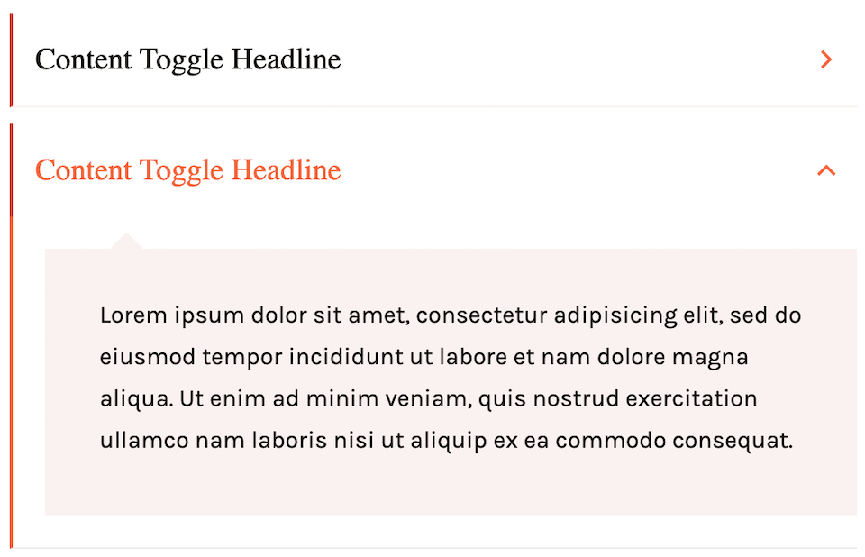 Toggle Example
