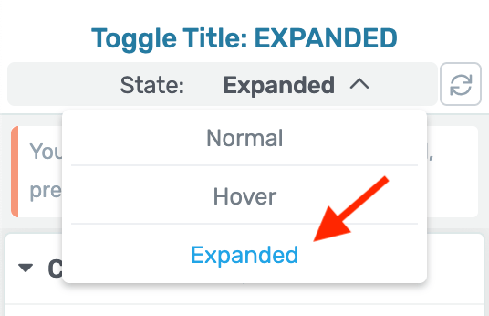 Toggle Expanded