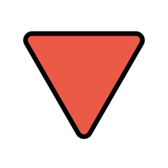 down-triangle triangle pointing down