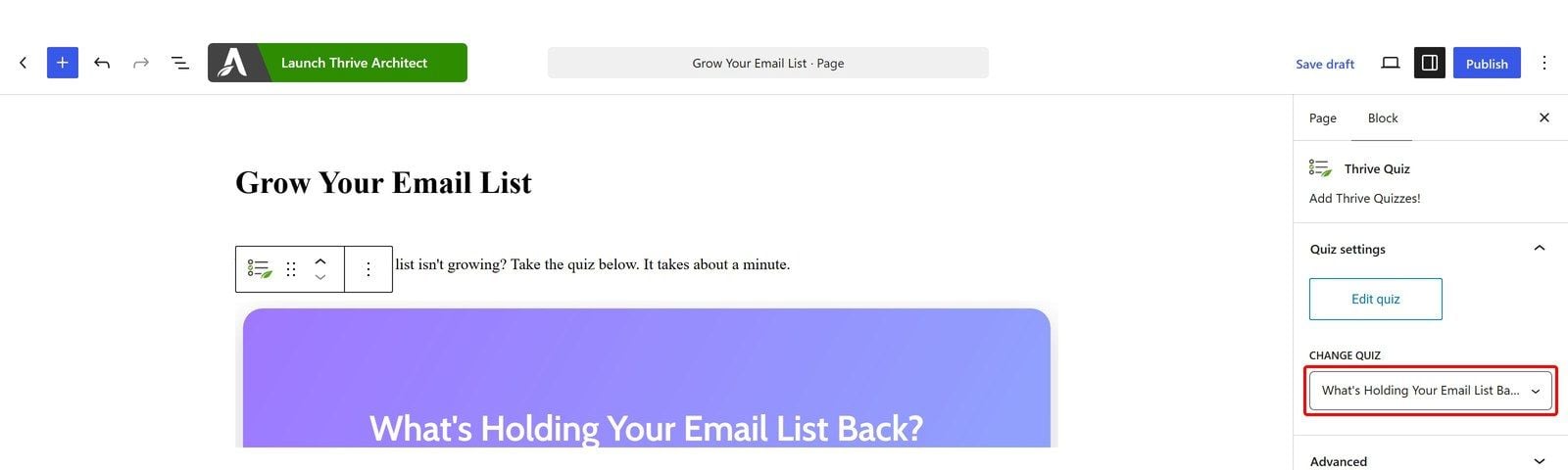 add-quiz-block-wordpress-editor-thrive-quiz-builder