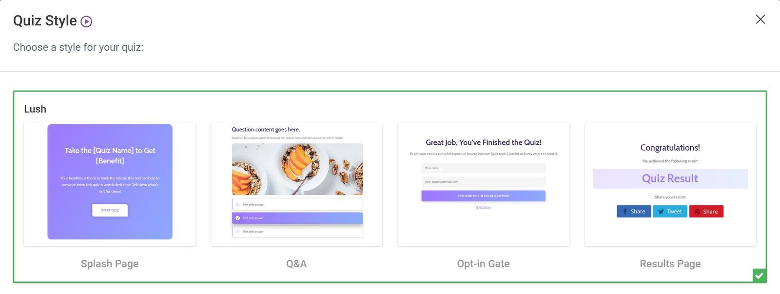 choose-quiz-style-template-thrive-quiz-builder