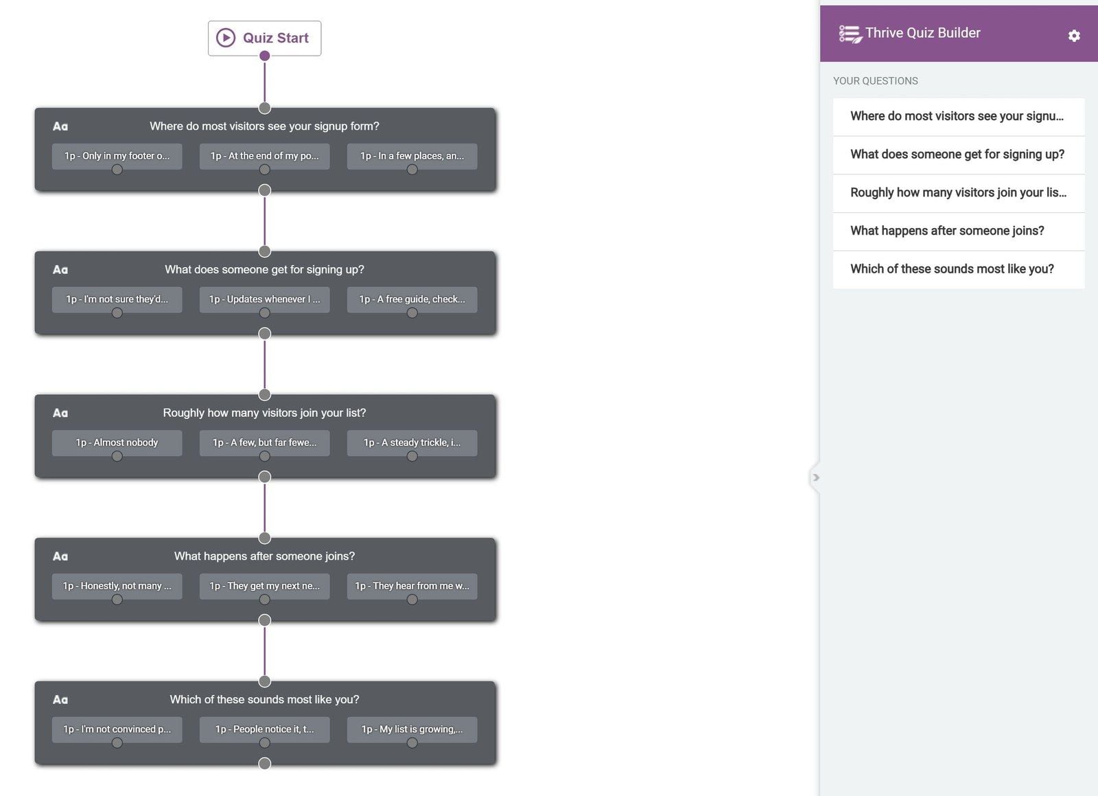 question-flow-five-questions-thrive-quiz-builder